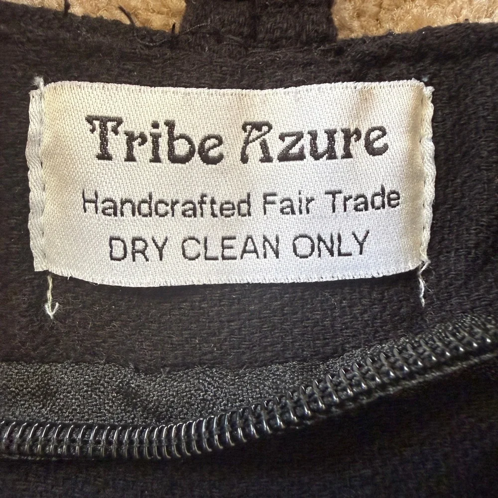 Tribe Azure Hobo Bag Women Medium Multicolor Excellent Boho Patchwork Peace Om